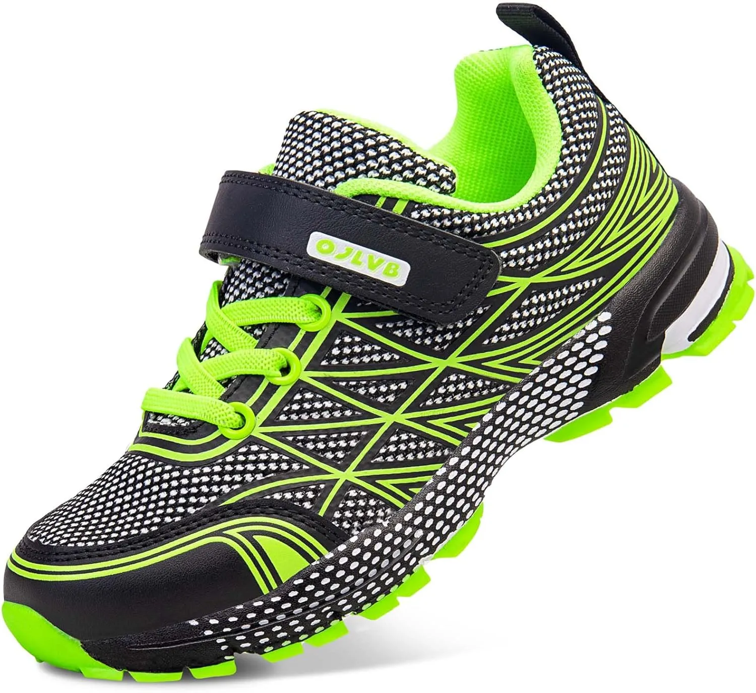 OJLVB Boys Girls Sneakers, Kids Tennis Running Shoes, Athletic Walking Gym Trail Shoe Breathable Lightweight