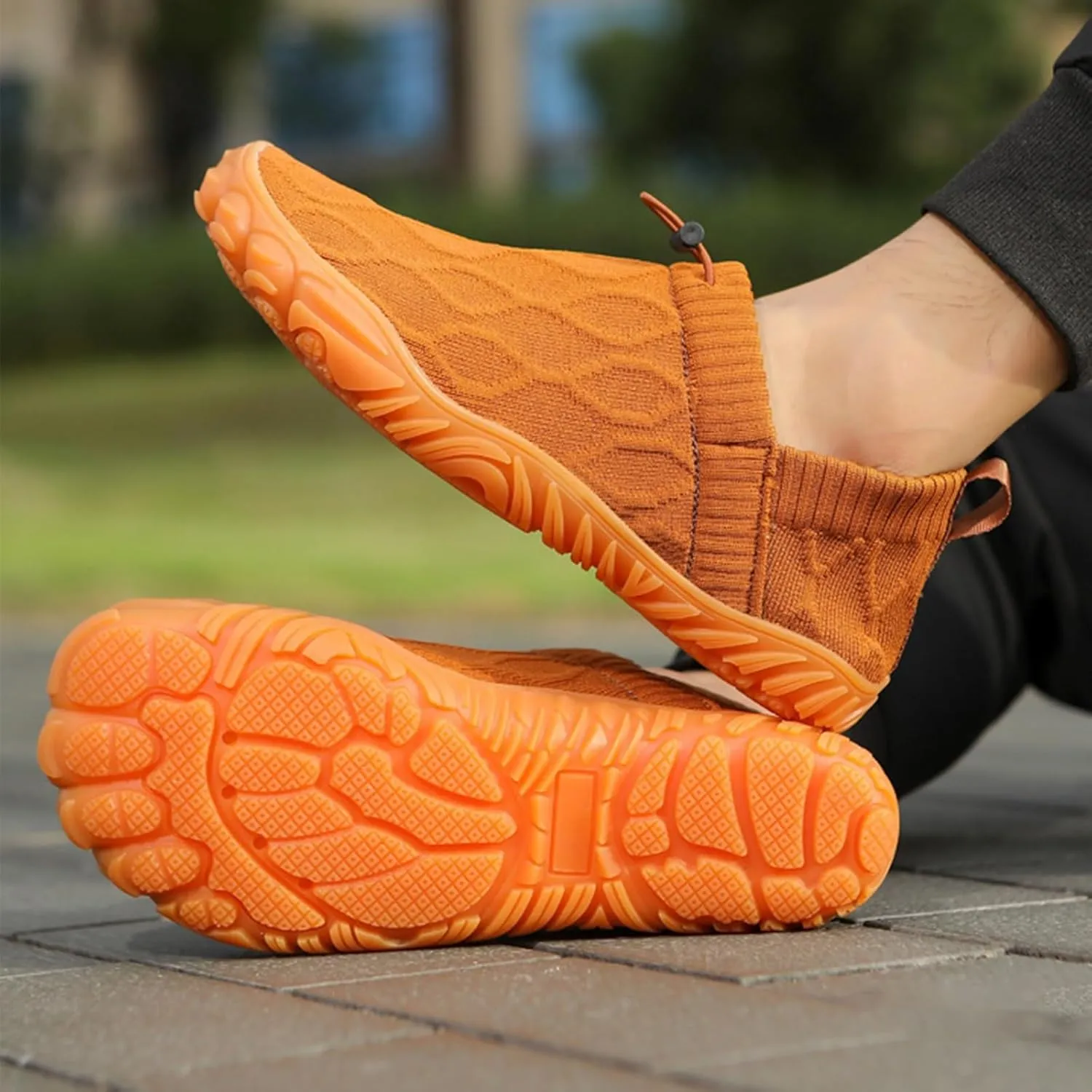 Oobend Slip On Barefoot Shoe Women Men - Comfortable Lightweight Waterproof Barefoot Water Shoes Breathable Minimalist Beach Outdoor Running Sneakers