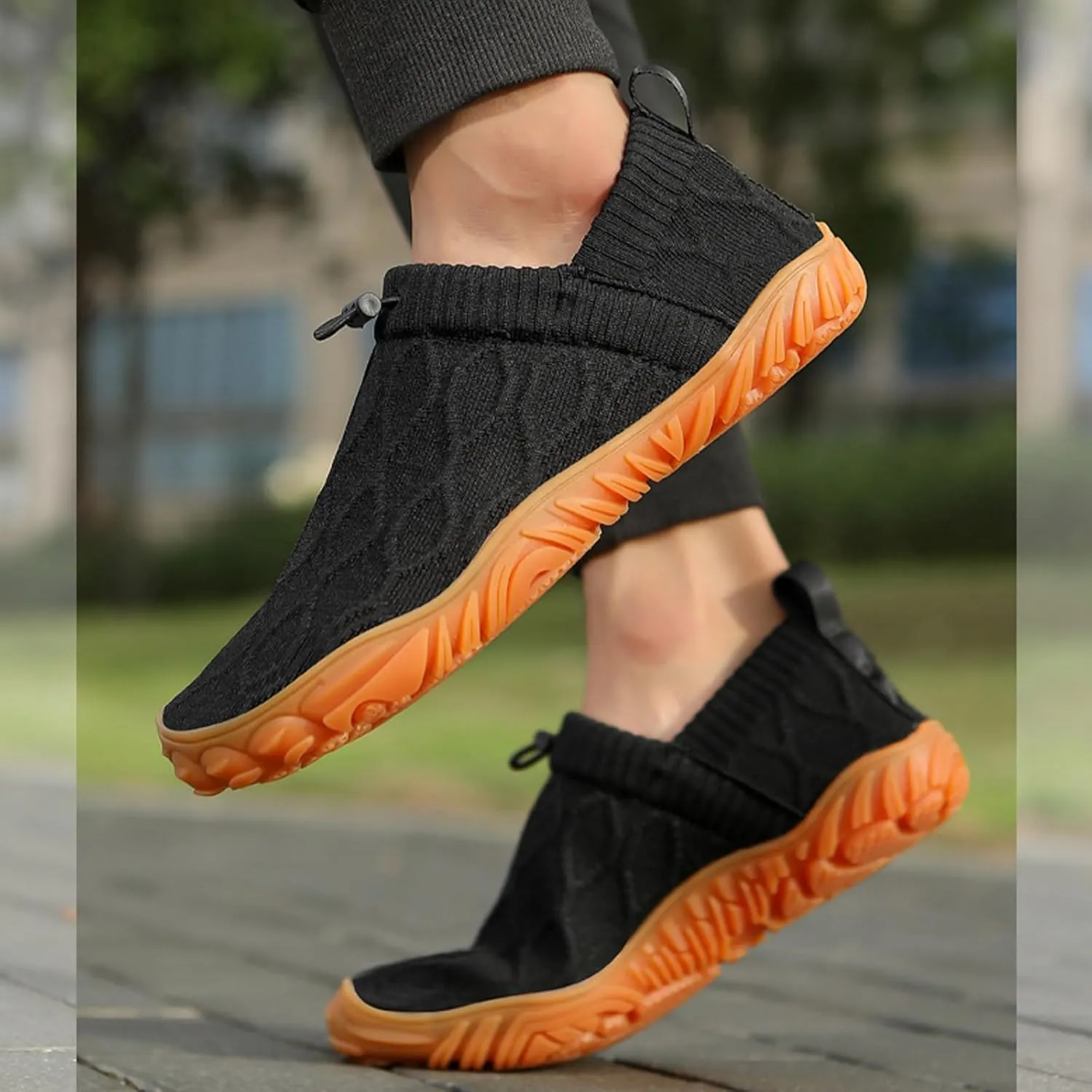 Oobend Slip On Barefoot Shoe Women Men - Comfortable Lightweight Waterproof Barefoot Water Shoes Breathable Minimalist Beach Outdoor Running Sneakers