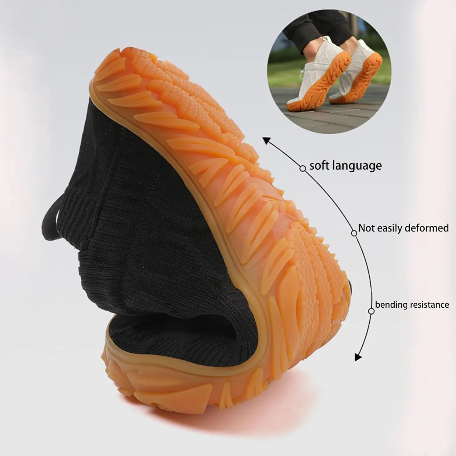 Oobend Slip On Barefoot Shoe Women Men - Comfortable Lightweight Waterproof Barefoot Water Shoes Breathable Minimalist Beach Outdoor Running Sneakers