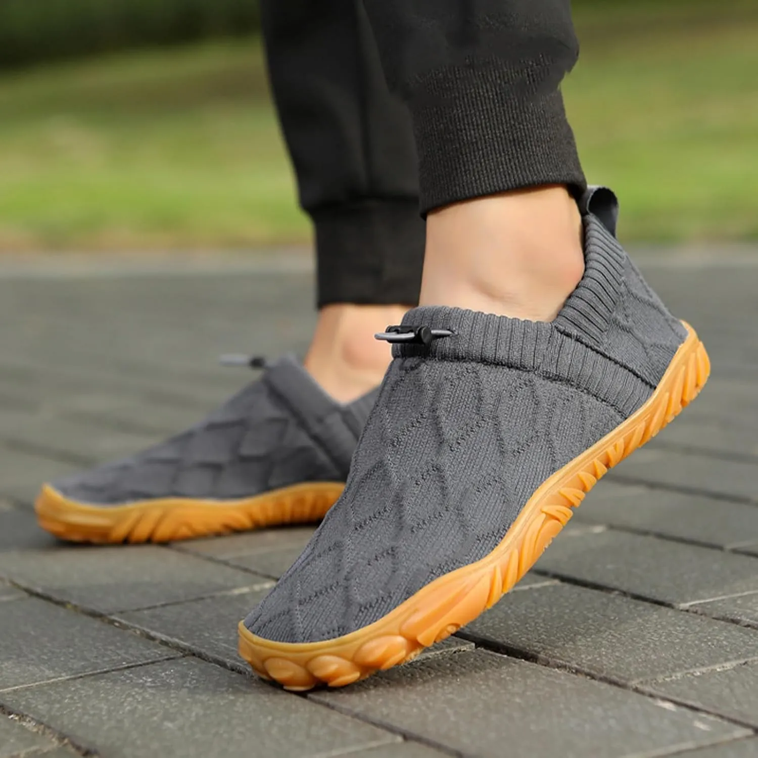 Oobend Slip On Barefoot Shoe Women Men - Comfortable Lightweight Waterproof Barefoot Water Shoes Breathable Minimalist Beach Outdoor Running Sneakers