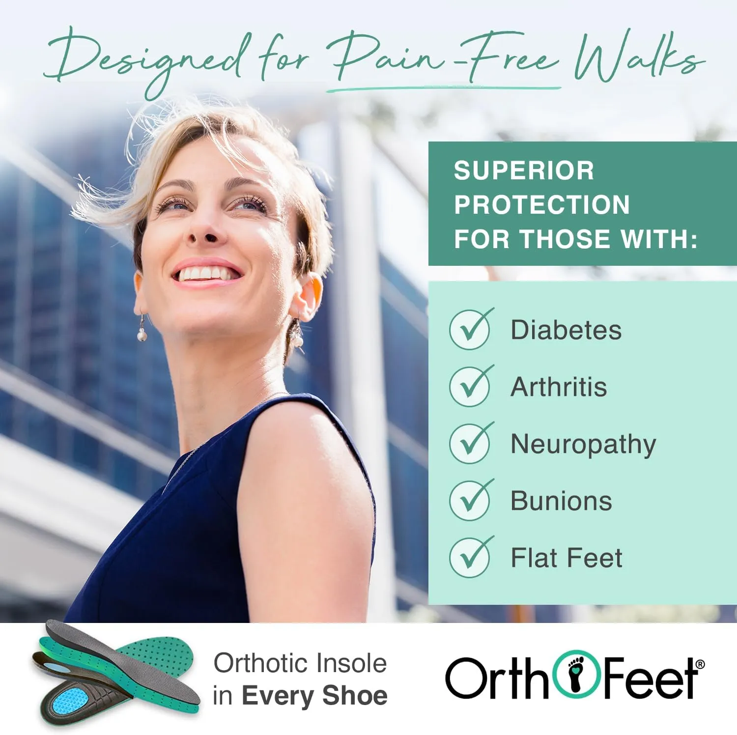 Orthofeet Women's Orthopedic Leather Chelsea Loafer