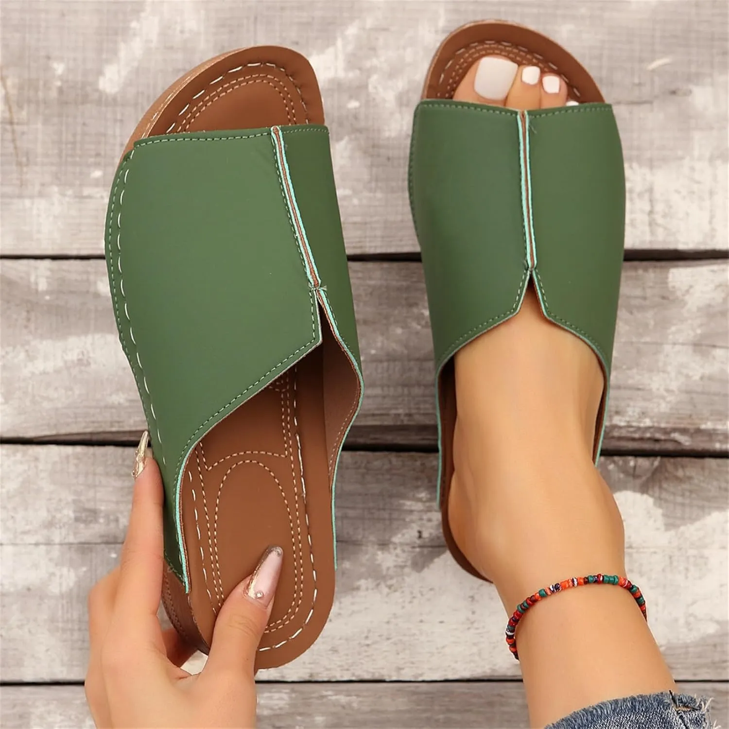 Orthopedic Sandals for Women Dressy Damping Sole Upgradation Stretch Lightweight Arch Support Walking Summer Sandals
