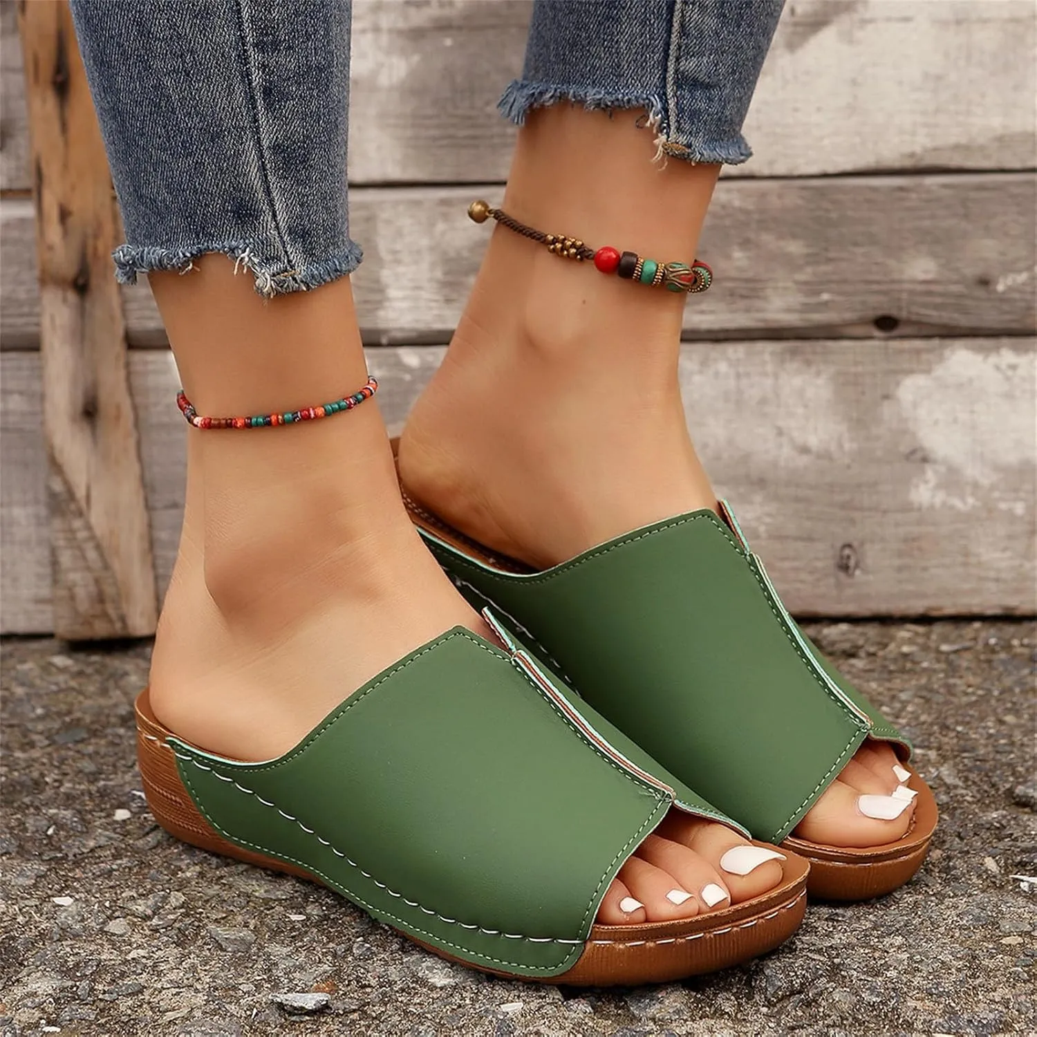 Orthopedic Sandals for Women Dressy Damping Sole Upgradation Stretch Lightweight Arch Support Walking Summer Sandals