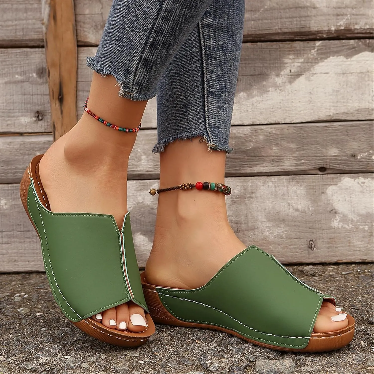 Orthopedic Sandals for Women Dressy Damping Sole Upgradation Stretch Lightweight Arch Support Walking Summer Sandals
