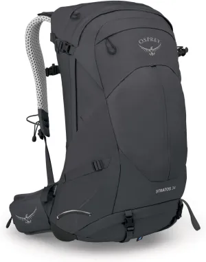 Osprey Stratos 34L Men's Hiking Backpack, Tunnel Vision Grey