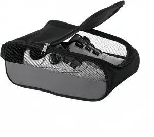 Outdoor Golf Shoe Bag for Travel, Waterproof & Breathable Zippered Sports Golf Shoe Carrier Bags for Men Women (Grey)