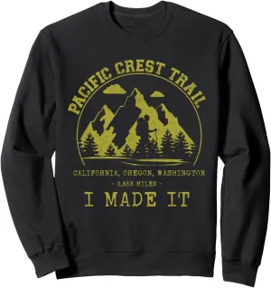 Pacific Crest Trail Hiking Trekking Sweatshirt