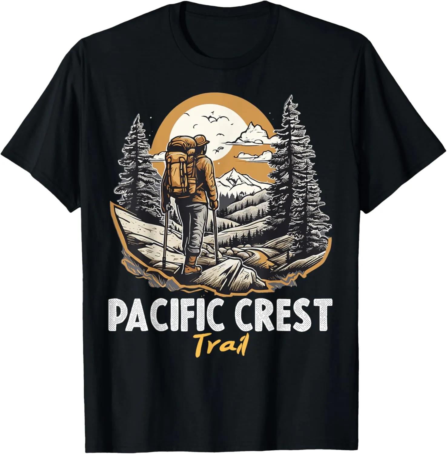 Pacific Crest Trail Nevada Hiking Trail Souvenir Nature Fan T-Shirt