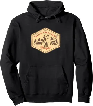 Pacific Crest Trail Oregon - Vintage Hiking Pullover Hoodie
