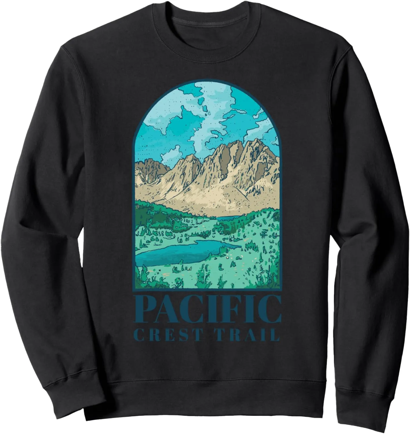 Pacific Crest Trail Scenic Landscape Sweatshirt