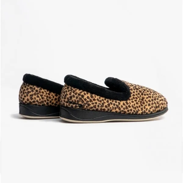 Padders REPOSE Womens (EE Fit) Full Slippers Animal