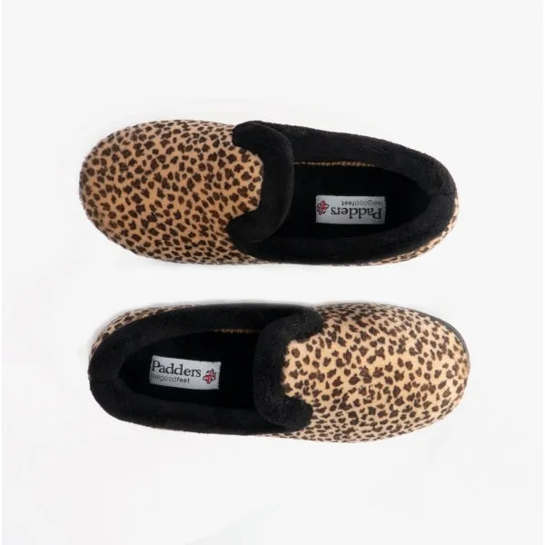 Padders REPOSE Womens (EE Fit) Full Slippers Animal