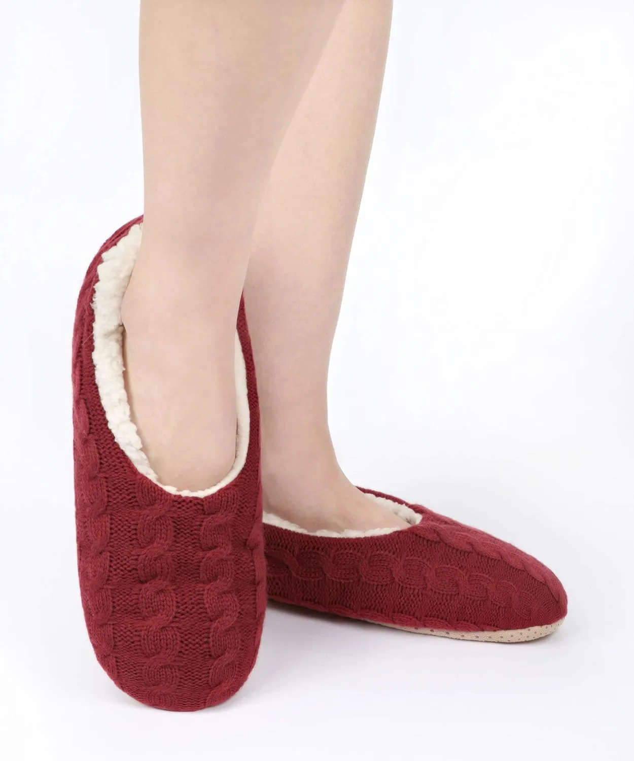 Panda Bros Slipper Socks For Women With Grippers, Fuzzy Womens Slipper Socks With Non Slip Bottoms, Cozy Warm House Slippers