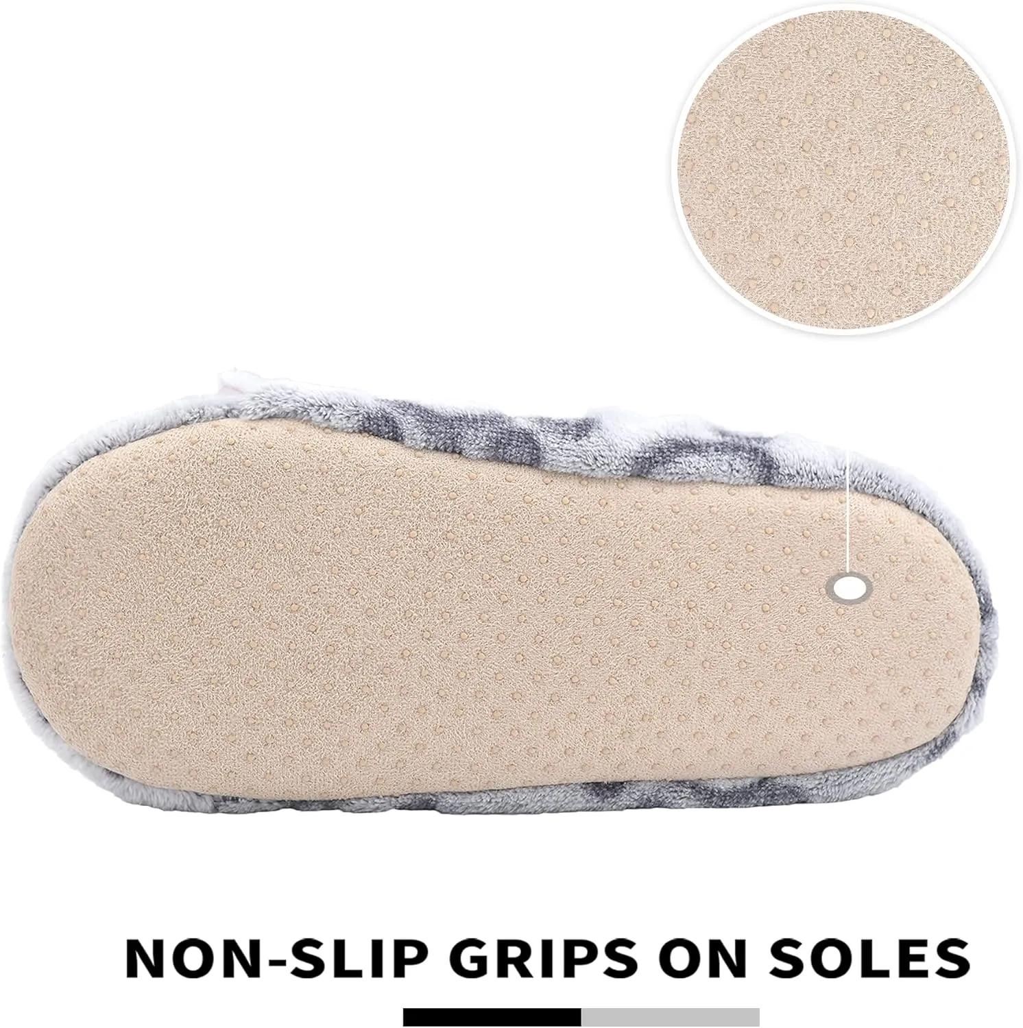 Panda Bros Slipper Socks With Non-Slip Grippers, Cute Fuzzy Warm Cat Animal House Slippers