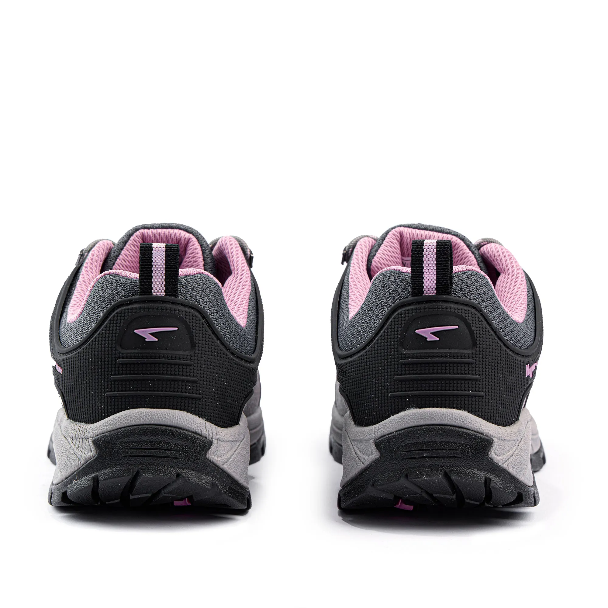 Pioneer Ladies Lace Up Runner Charcoal/Black