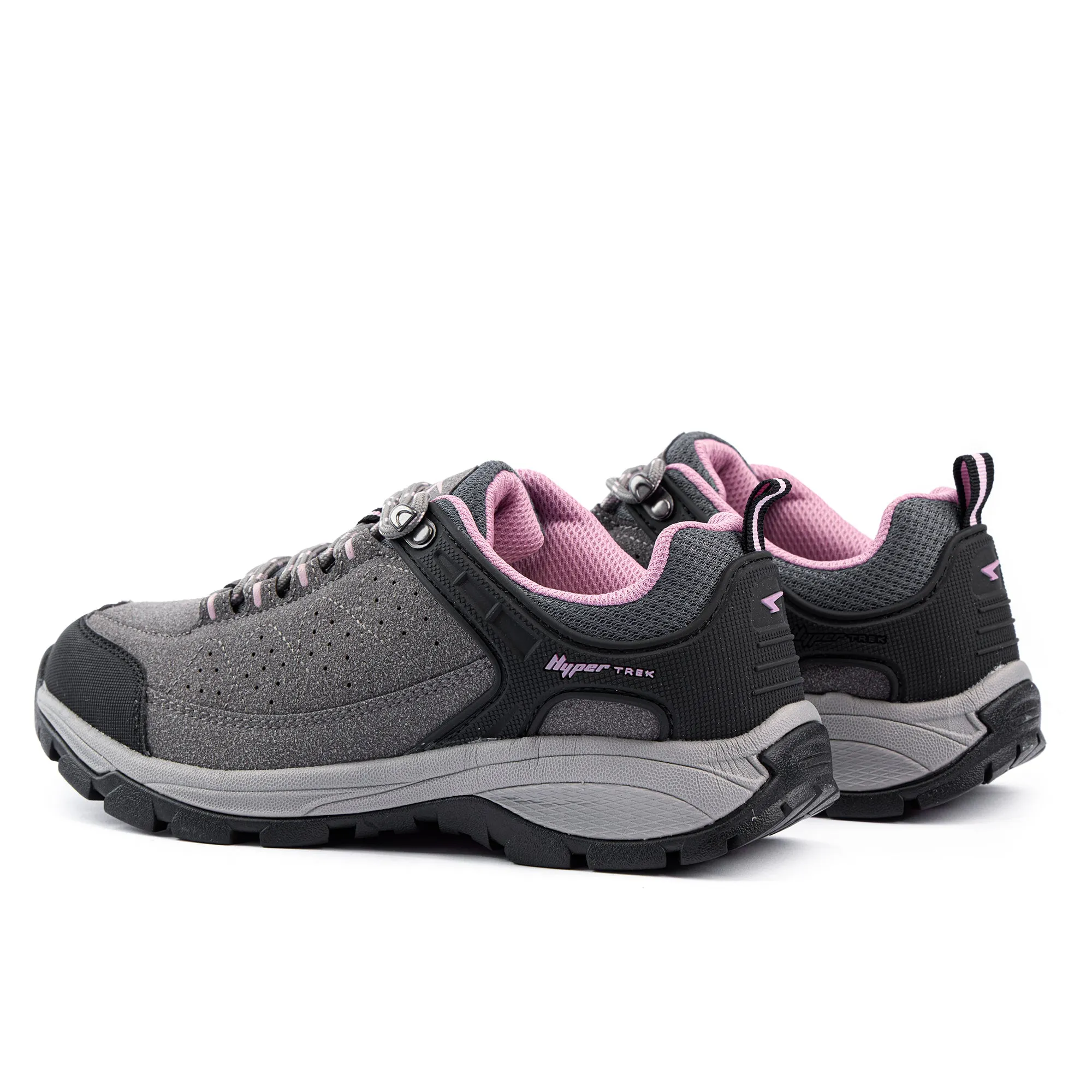 Pioneer Ladies Lace Up Runner Charcoal/Black