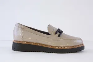 PITILLOS - 10070 SLIP ON FLAT SHOE  - TAUPE PATENT