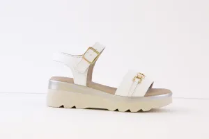 PITILLOS - 2641 FASHION WEDGE SANDAL - WHITE