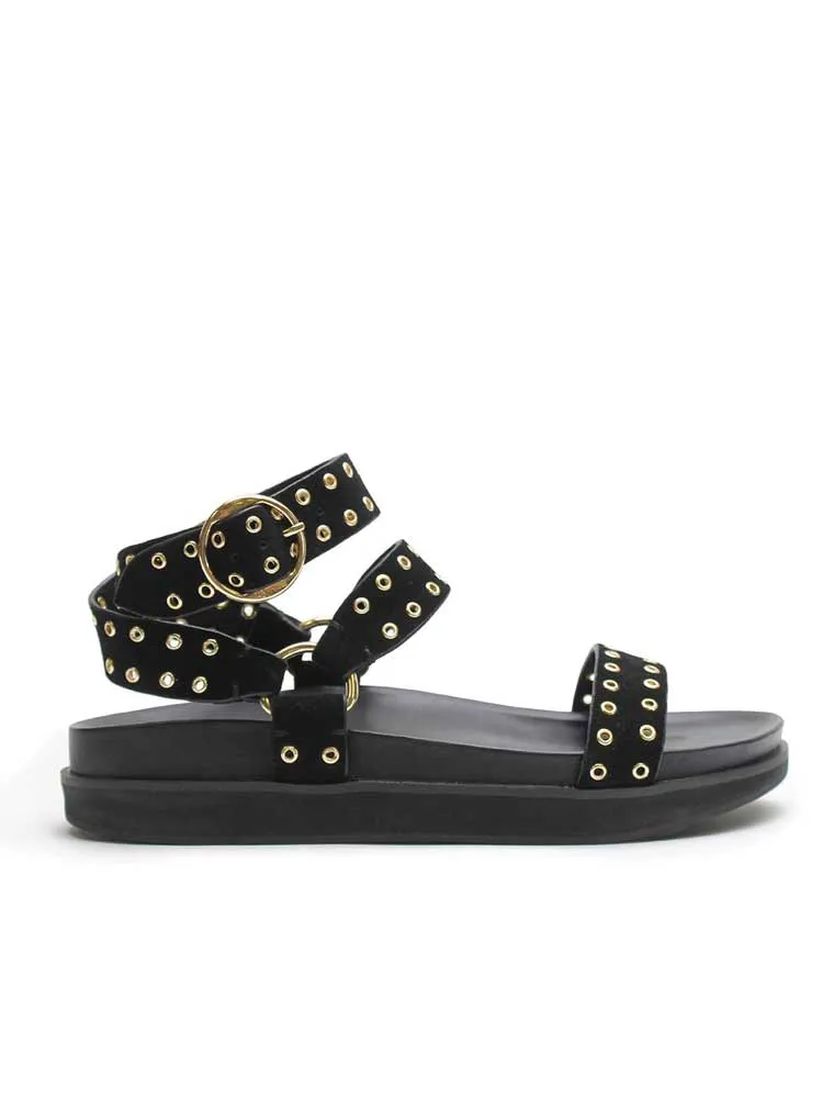 Platform Sandal Black/Gold