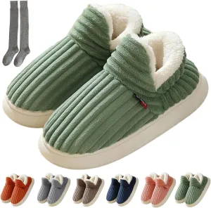 Pluffi Cozy Stylish Slipper, Pluffi Slipper Booties, Winter Fuzzy Warm Thick-Soled Plush House Cloud Slides Men Women