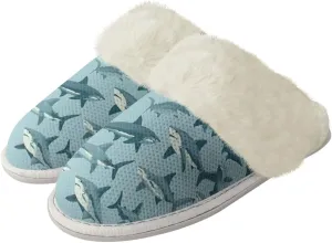 Plush House Shoes for Women Closed Toe House Slipper Warm Flannel Fuzzy Slippers with Non Skid Sole for Indoor