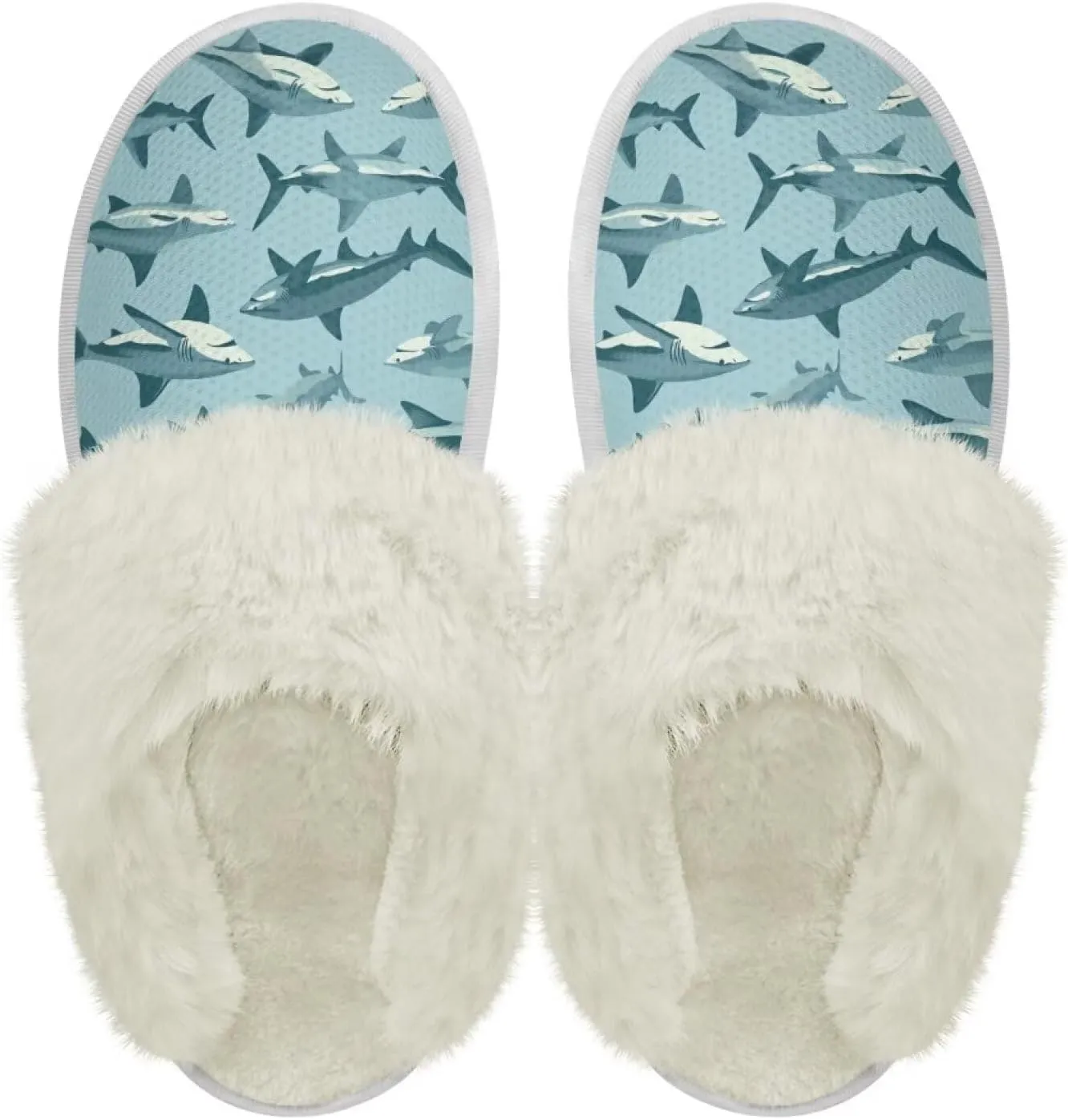 Plush House Shoes for Women Closed Toe House Slipper Warm Flannel Fuzzy Slippers with Non Skid Sole for Indoor