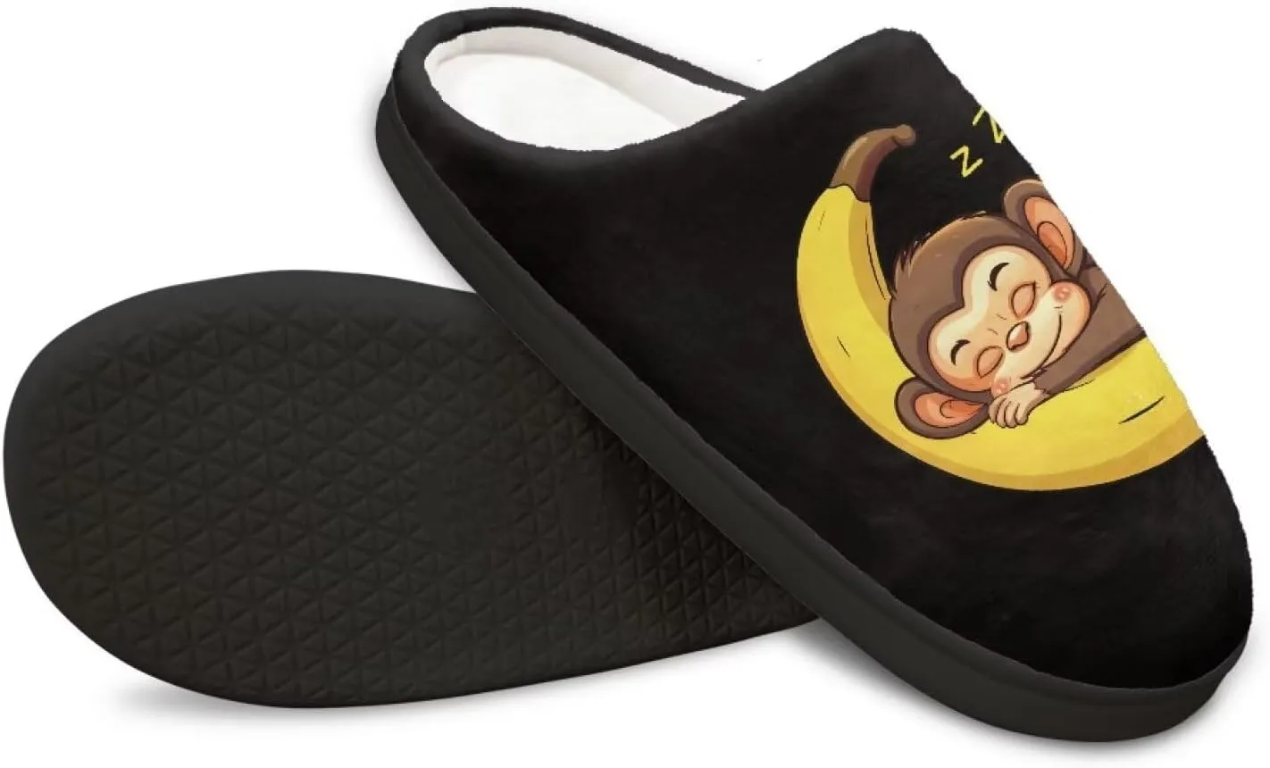 Poceacles House Slippers Women Men Fuzzy Slipper Soft Non-Slip Bedroom Slippers for Home, Travel