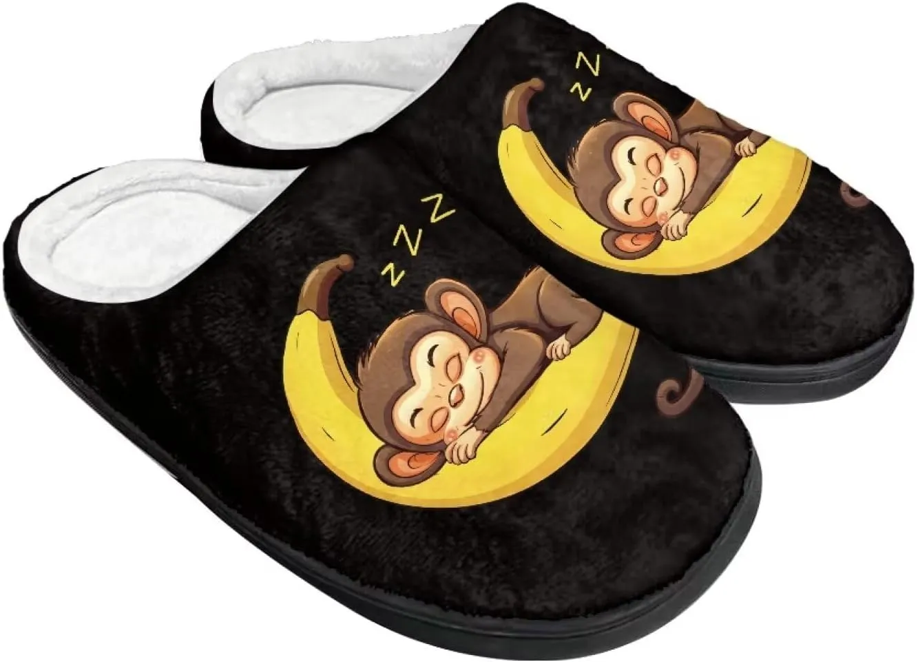 Poceacles House Slippers Women Men Fuzzy Slipper Soft Non-Slip Bedroom Slippers for Home, Travel