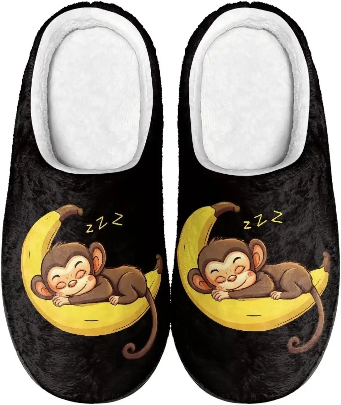 Poceacles House Slippers Women Men Fuzzy Slipper Soft Non-Slip Bedroom Slippers for Home, Travel