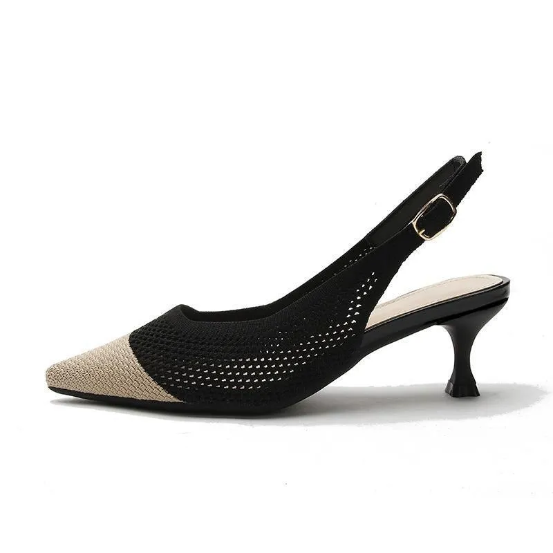 Pointed Breathable Stiletto Heel Soft Sole