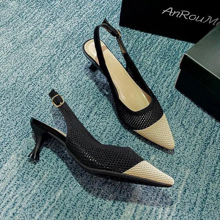 Pointed Breathable Stiletto Heel Soft Sole