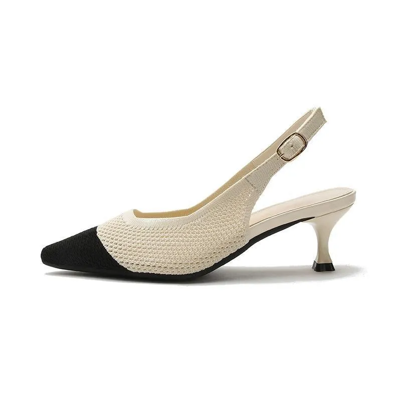 Pointed Breathable Stiletto Heel Soft Sole