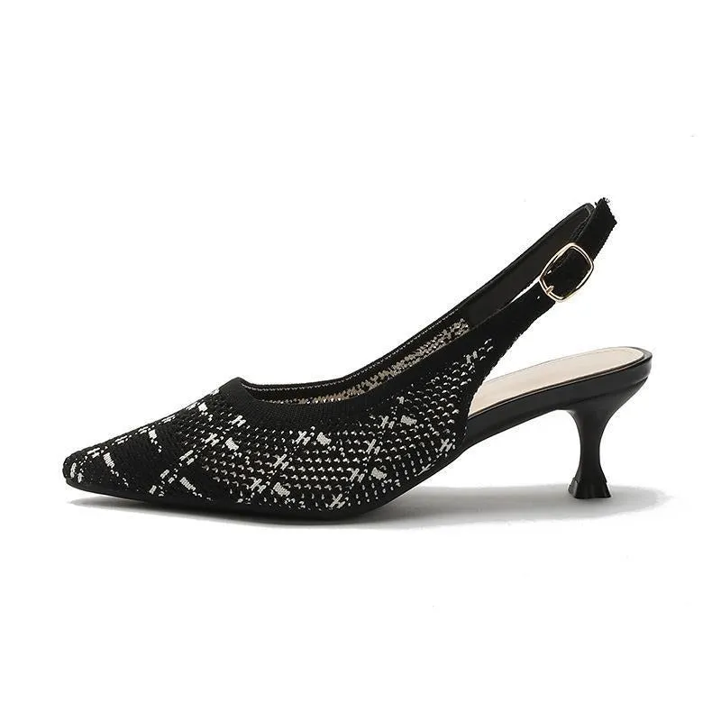 Pointed Breathable Stiletto Heel Soft Sole