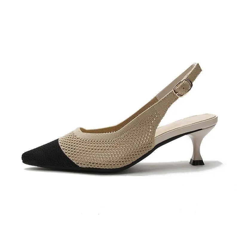 Pointed Breathable Stiletto Heel Soft Sole