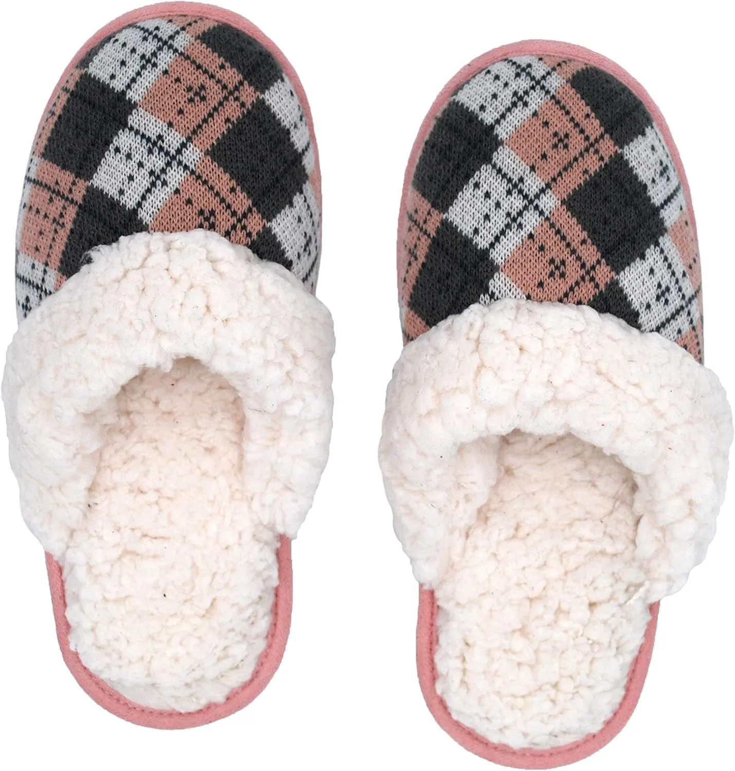 Pudus Women's Cozy House Slippers with Memory Foam & Extra-Plush Fleece Lining