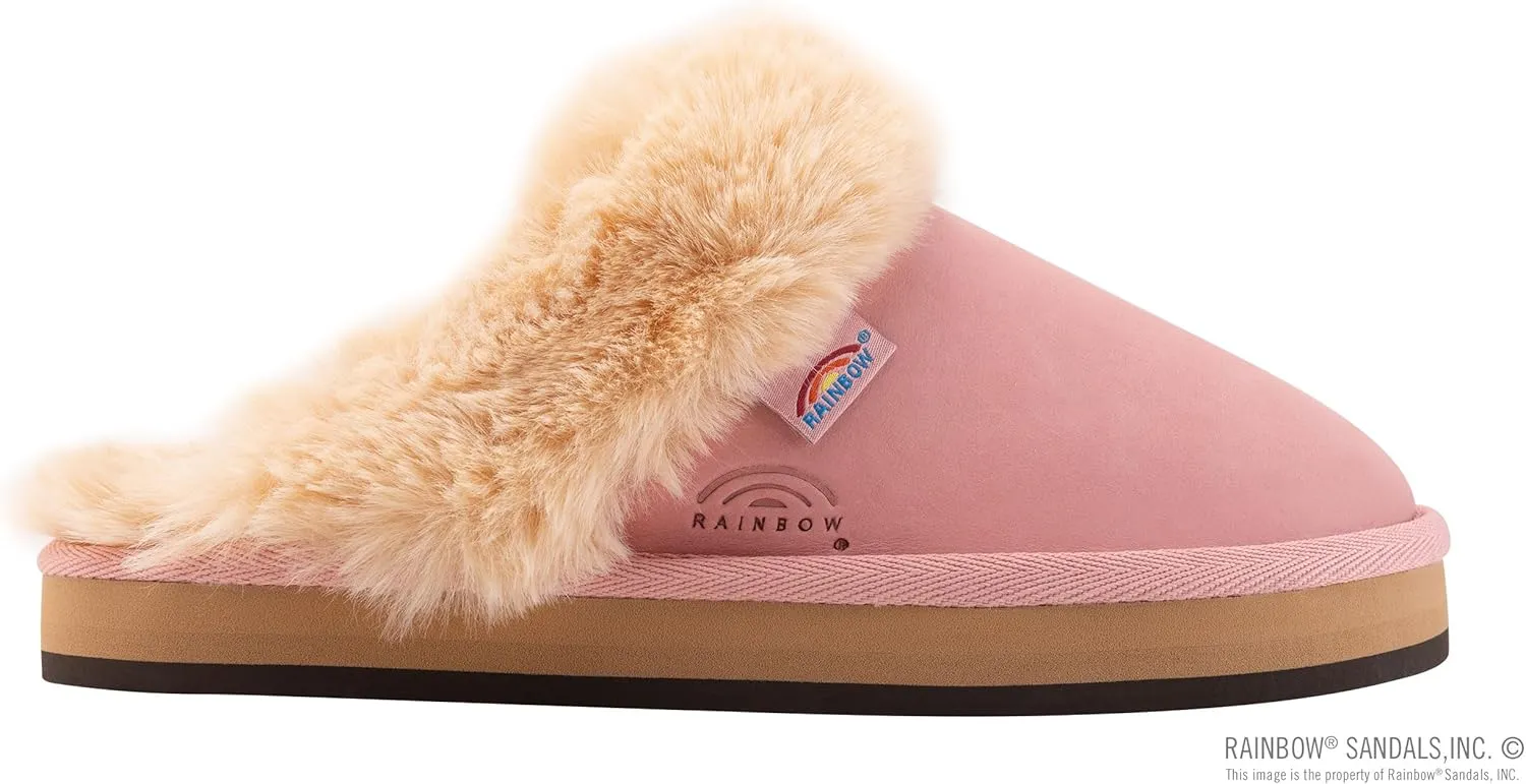 Rainbow Sandals Ladies Sunset Snugs - Premier Leather, Fleece Lined Slipper