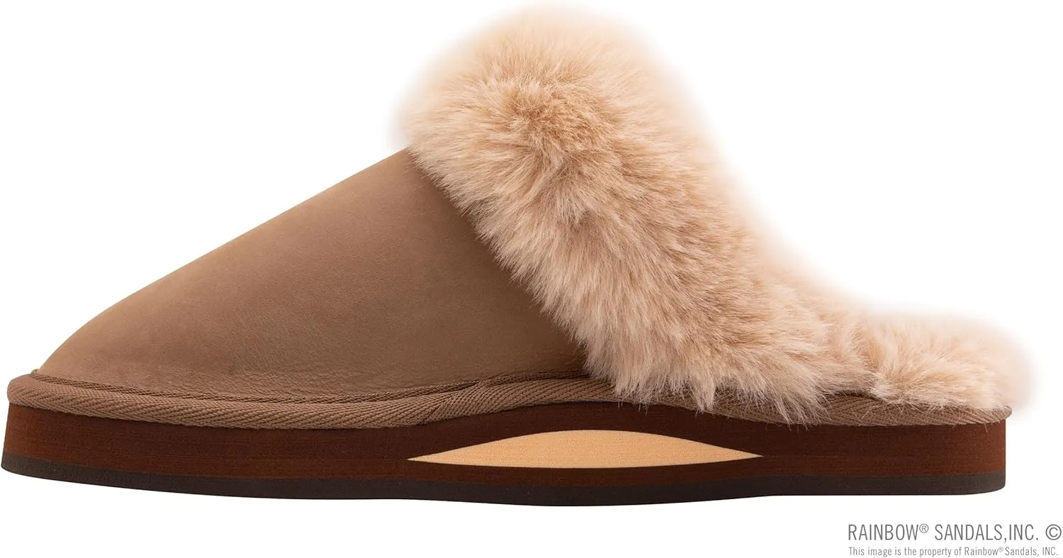 Rainbow Sandals Ladies Sunset Snugs - Premier Leather, Fleece Lined Slipper