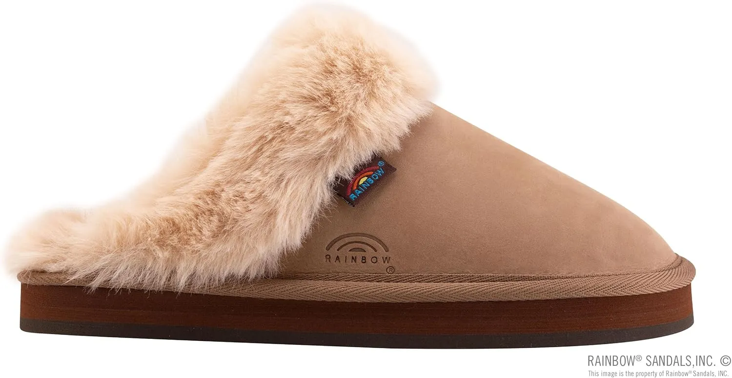 Rainbow Sandals Ladies Sunset Snugs - Premier Leather, Fleece Lined Slipper