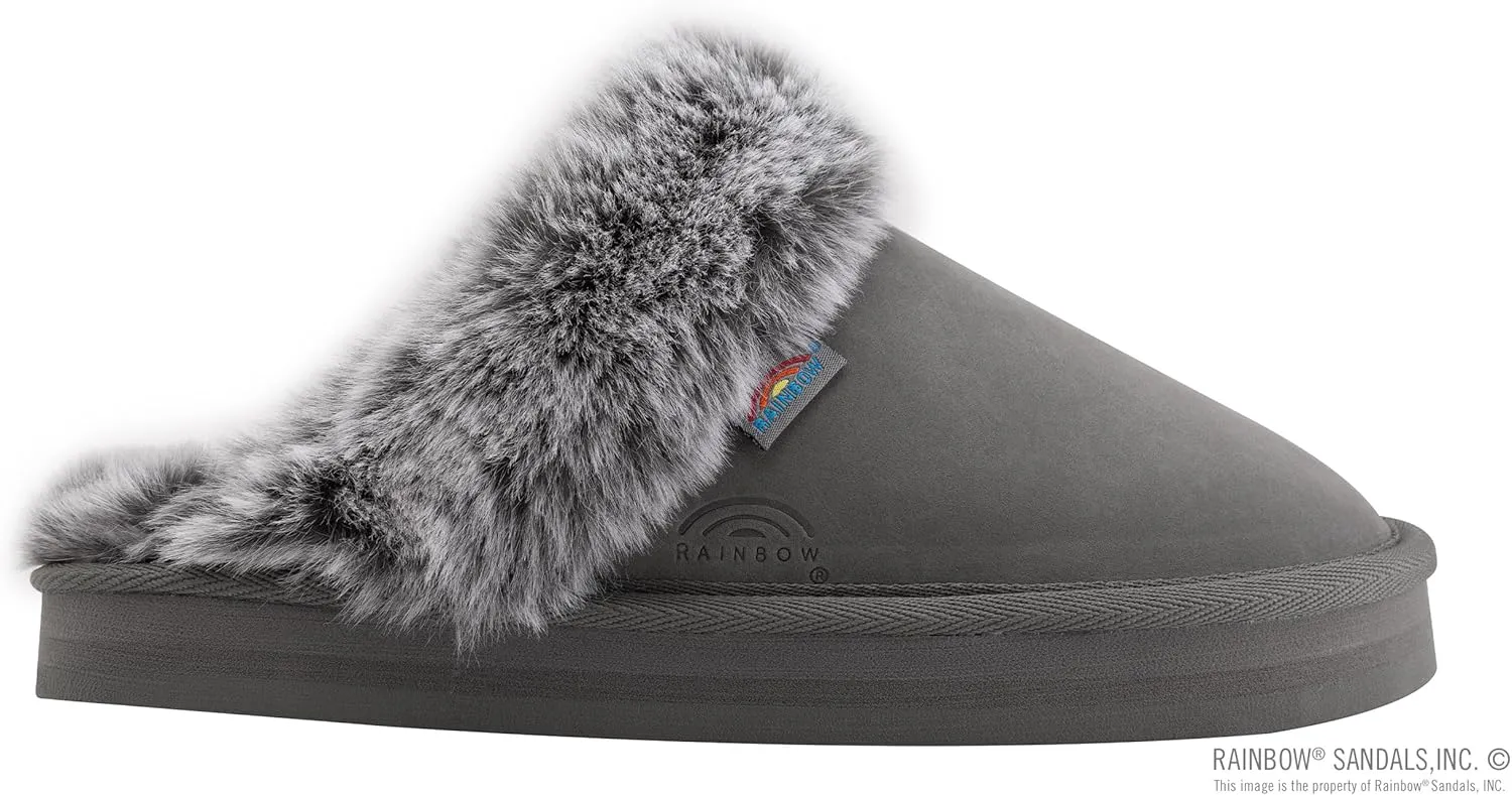 Rainbow Sandals Ladies Sunset Snugs - Premier Leather, Fleece Lined Slipper