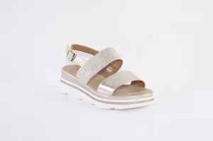 REPO - 83252 LOW WEDGE FASHION SANDAL - GOLD