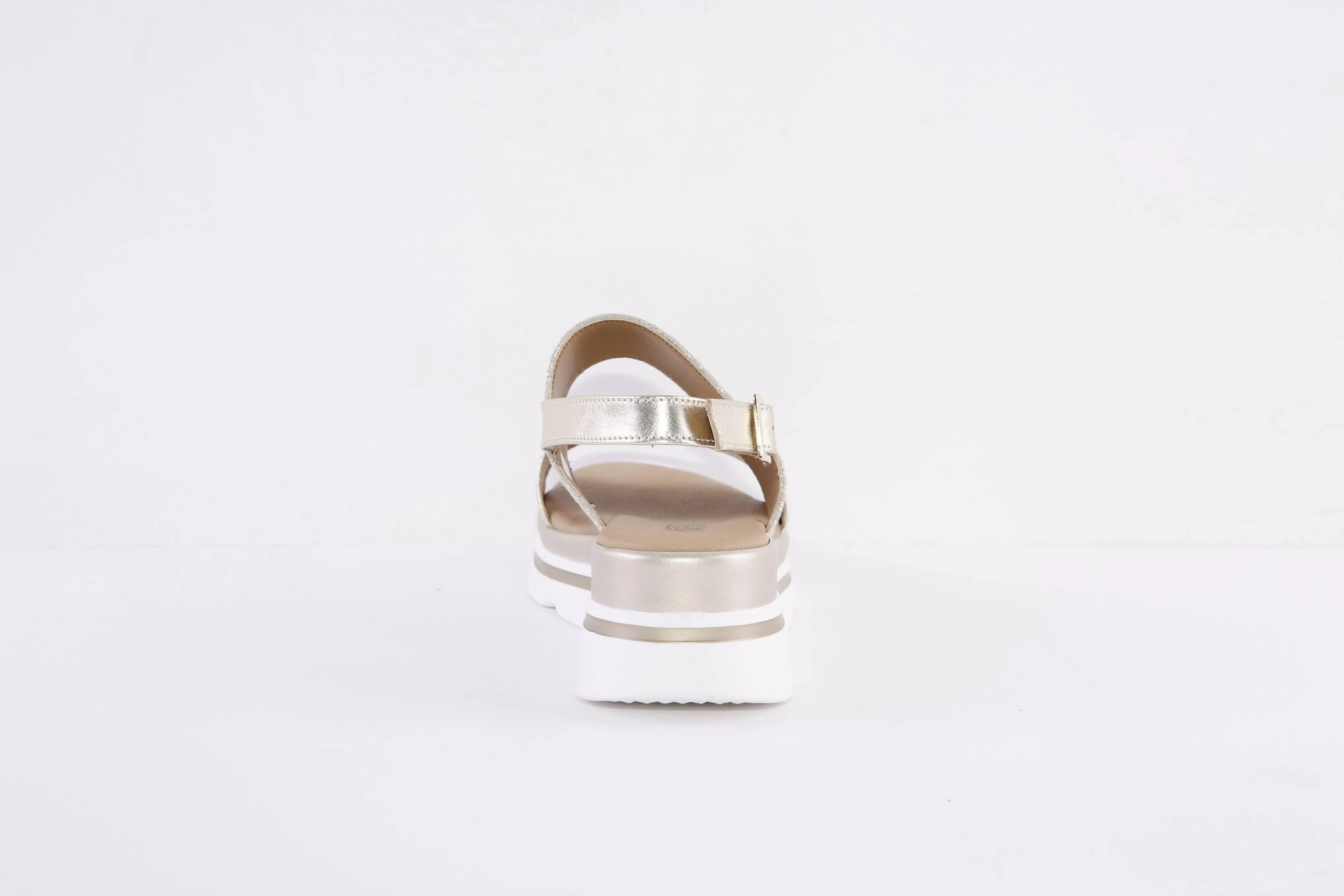REPO - 83252 LOW WEDGE FASHION SANDAL - GOLD
