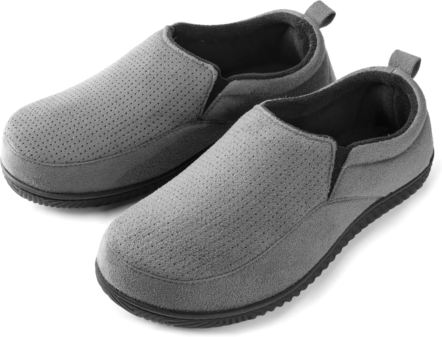 RockDove Men's Breathable Mesh Memory Foam Slipper with Nonslip Sole