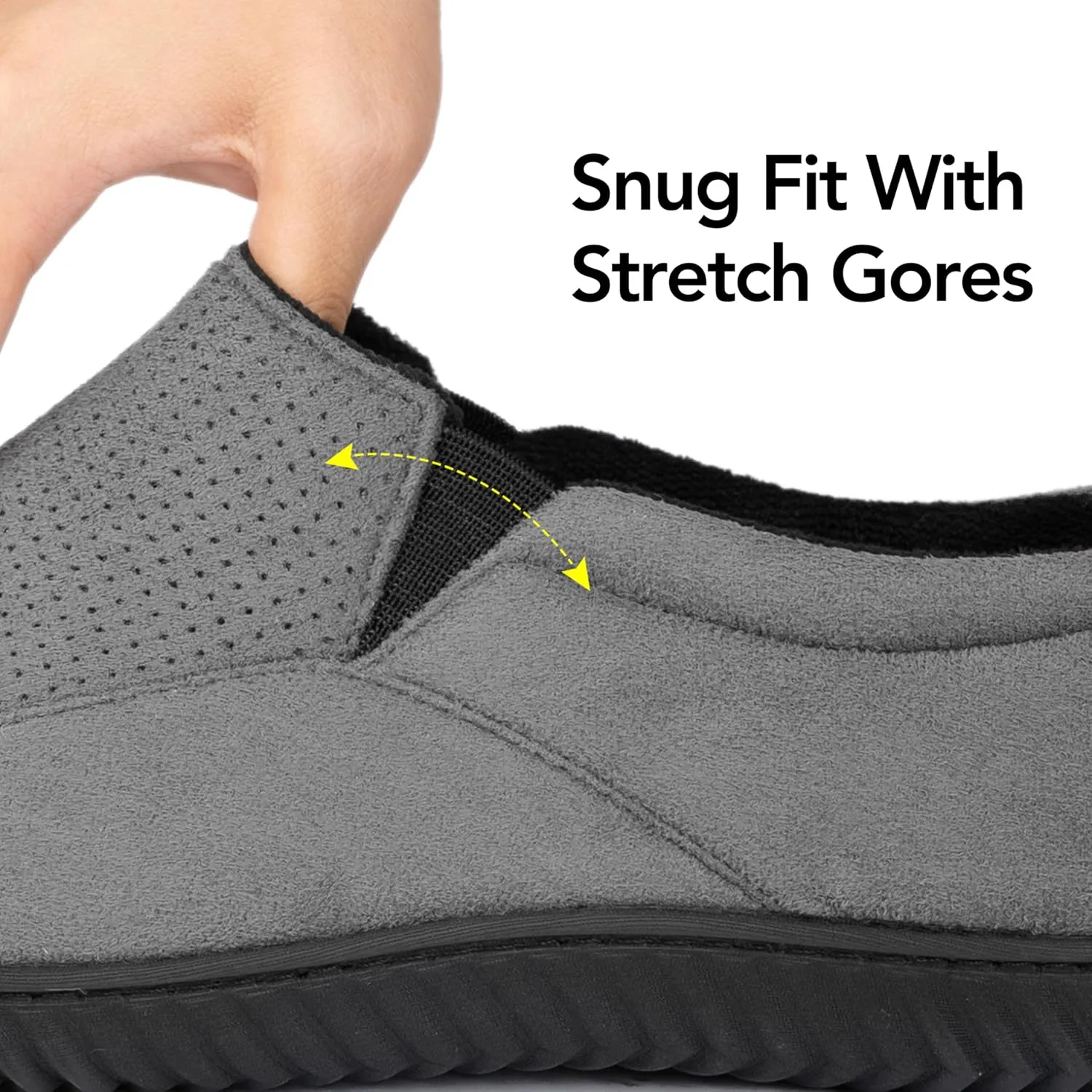 RockDove Men's Breathable Mesh Memory Foam Slipper with Nonslip Sole