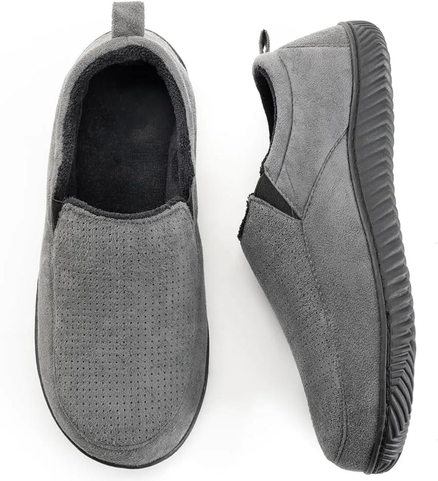 RockDove Men's Breathable Mesh Memory Foam Slipper with Nonslip Sole