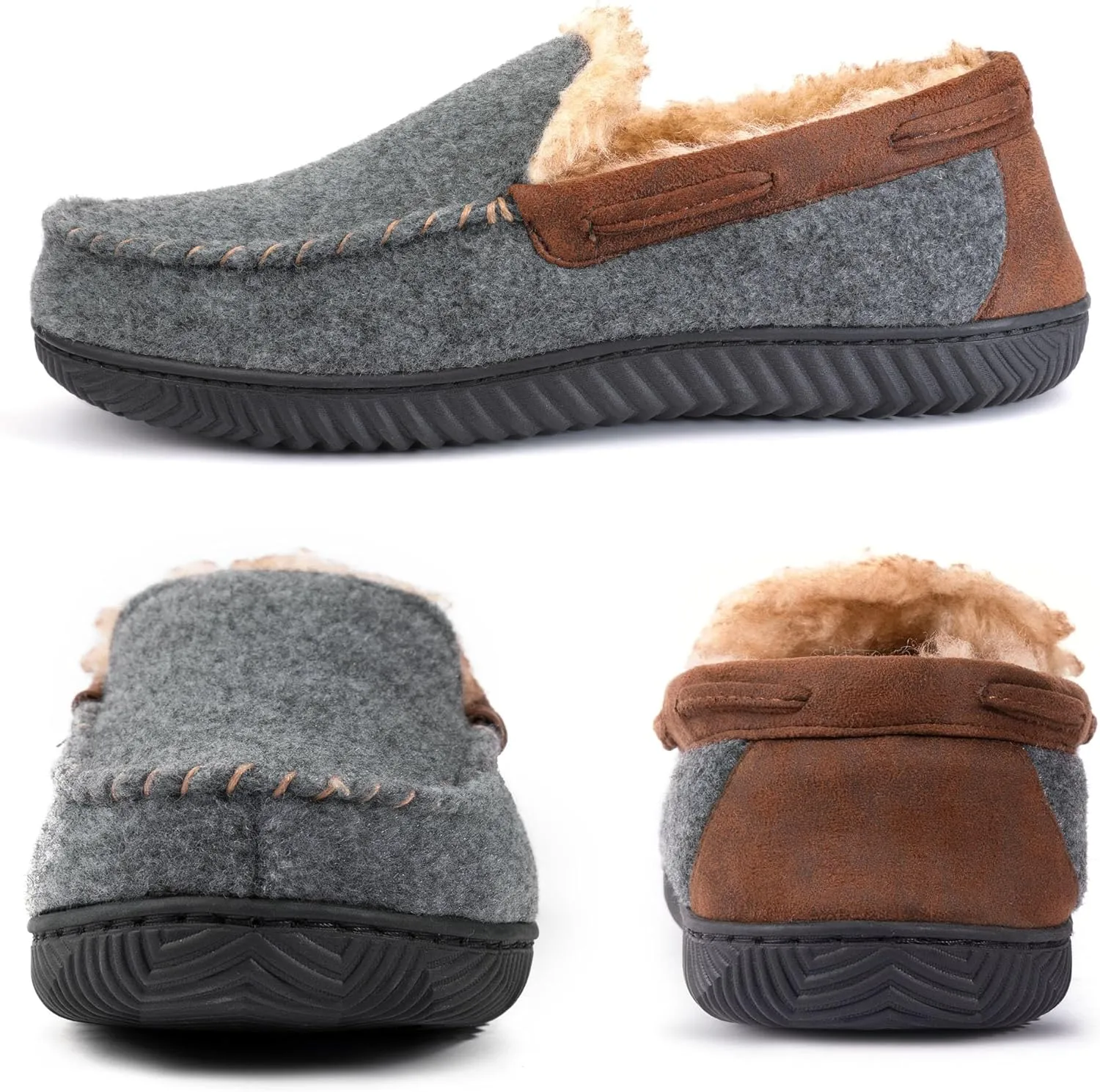 RockDove Men's Hearthfire Memory Foam Moc Slipper