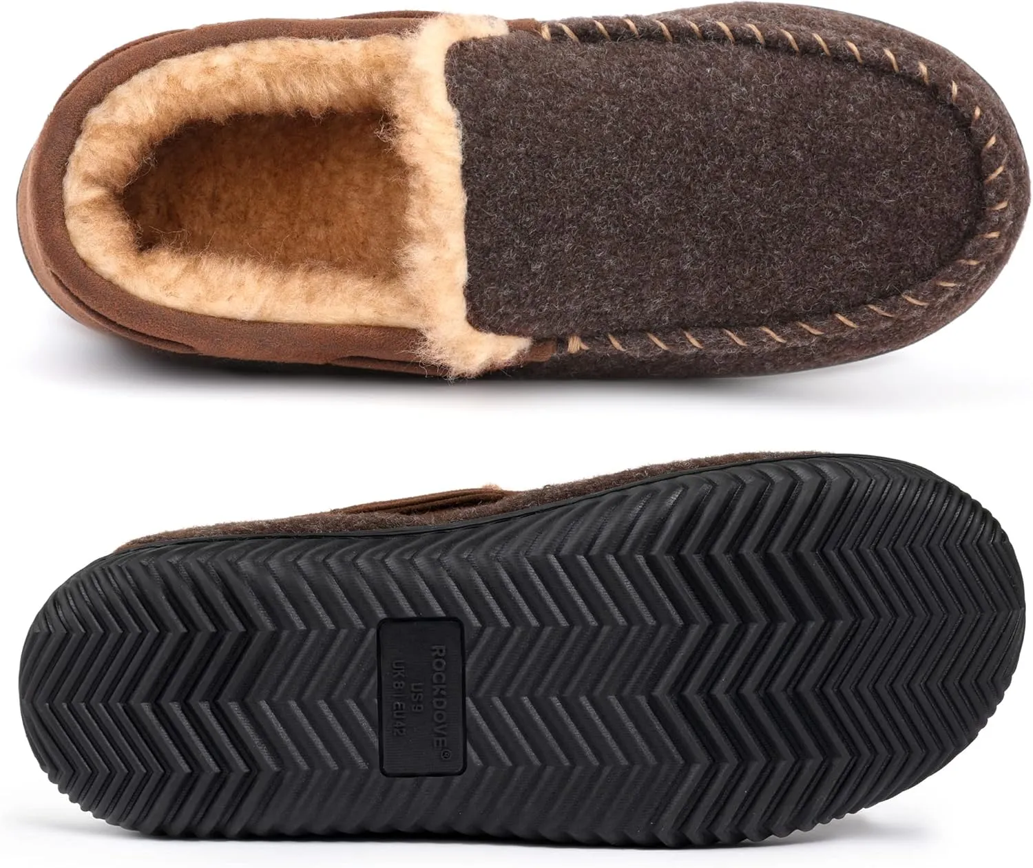 RockDove Men's Hearthfire Memory Foam Moc Slipper
