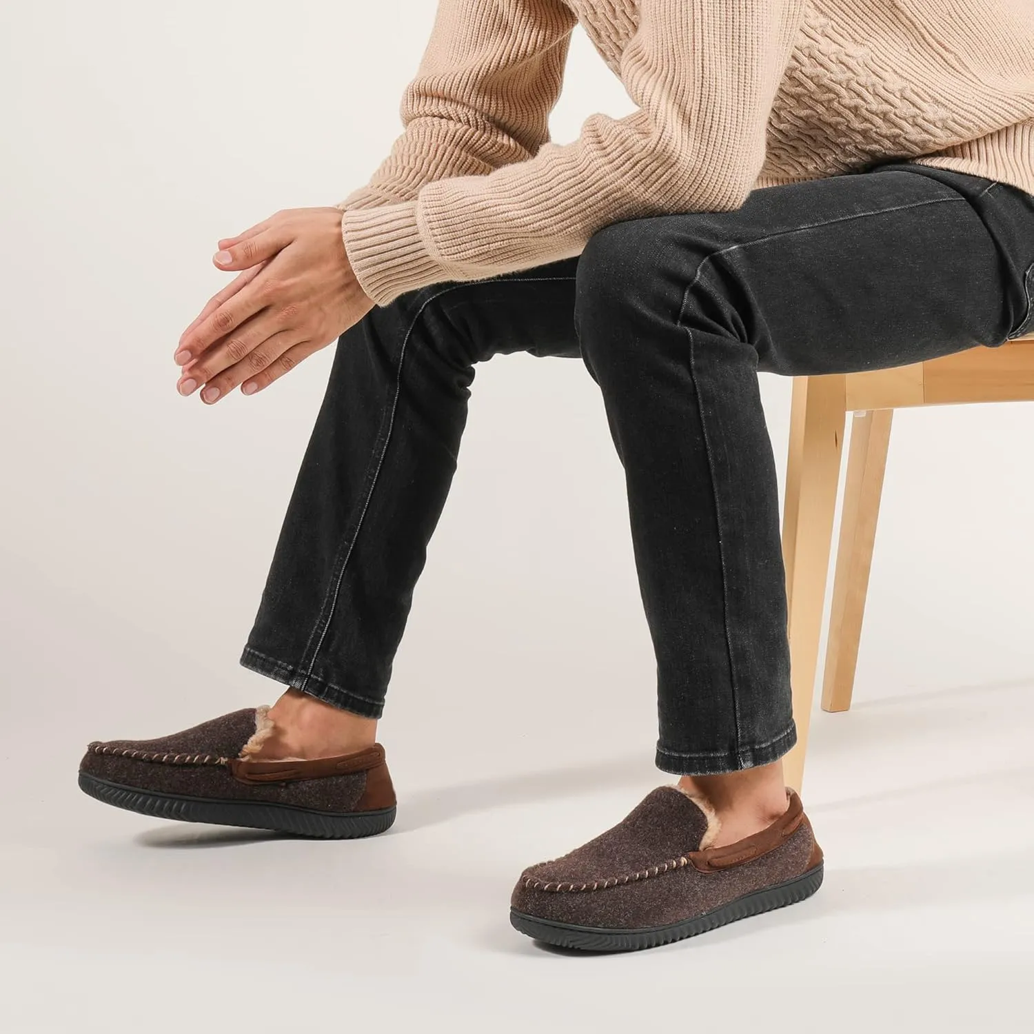 RockDove Men's Hearthfire Memory Foam Moc Slipper