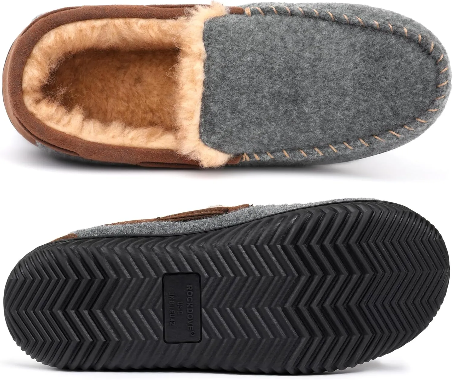 RockDove Men's Hearthfire Memory Foam Moc Slipper