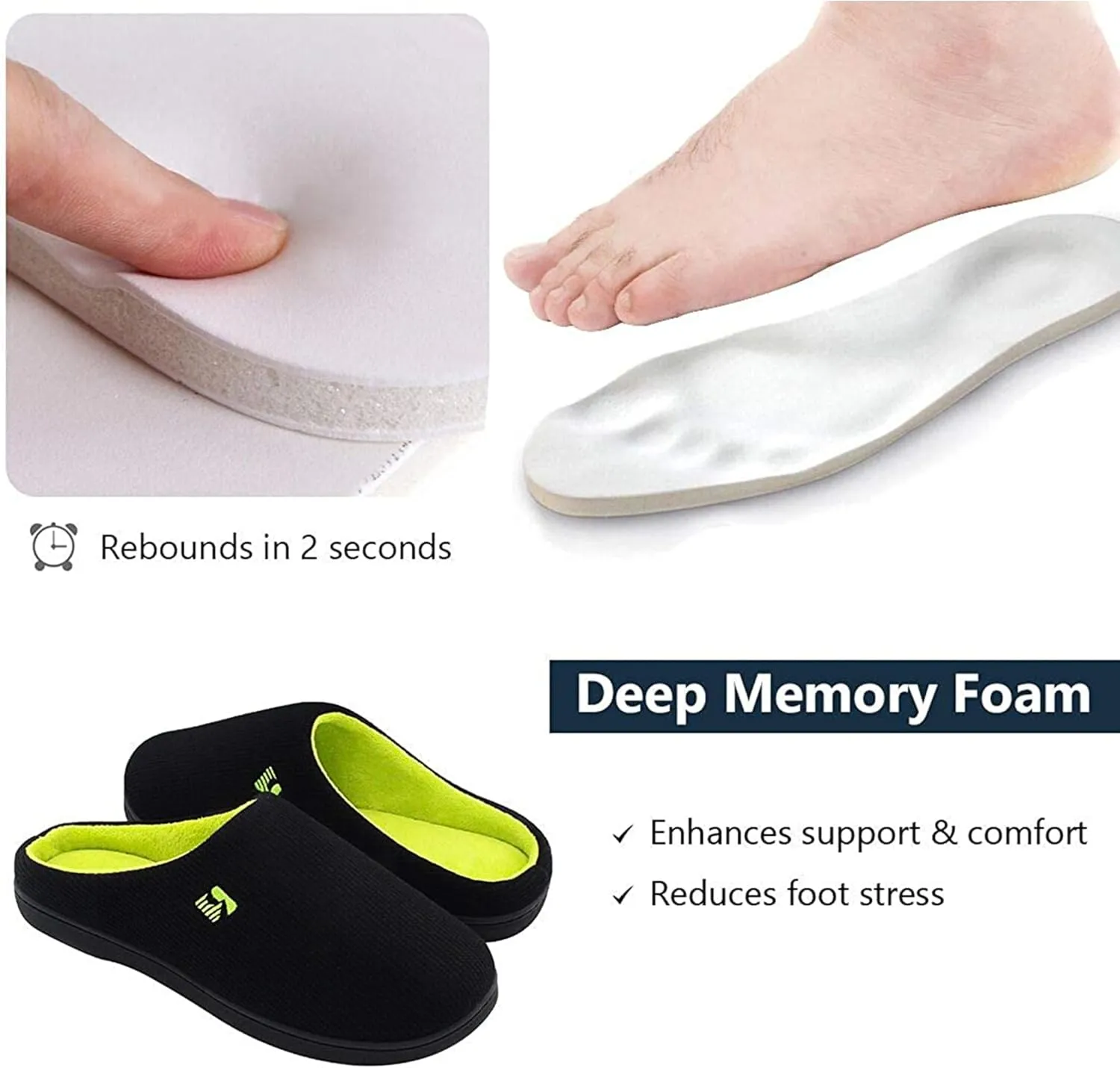 RockDove Men's Original Two-Tone Memory Foam Slipper